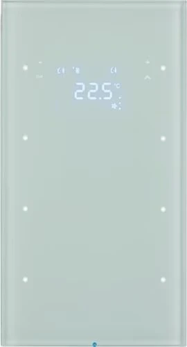 Berker KNX R.3 Touchsensor 3-fach mit Temperaturregler polarweiß