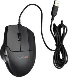 Contour Design UniMouse Vertikale Maus, schwarz matt, Rechtshänder, USB