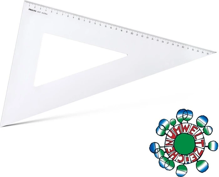 Aristo Zeichendreieck 60° 42.5cm, transparent