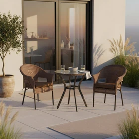 Merxx Ravenna Balkon-Set schokobraun, 5-tlg.