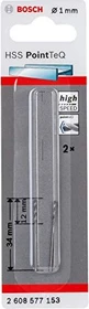 Bosch Professional HSS PointTeQ Spiralbohrer, 1x12x34mm, 2 Stück