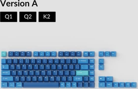 Keychron Q1/Q2/K2 OEM Dye-Sub Keycap-Set Ocean, Kunststoff (PBT), Ocean, blau, 97 Tasten (83+14), ANSI-US