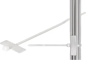goobay Kabelbinder Bündelklemme mit Beschriftungsfeld, 2.5mm, 100mm, farblos, 100er-Pack