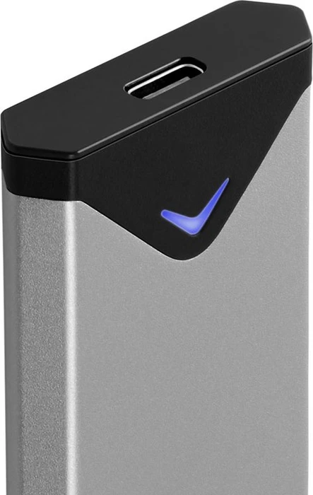 Axagon M.2 Festplattengehäuse, silber, M.2 SATA, USB-C 3.0