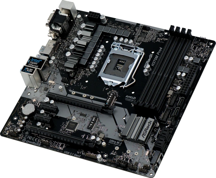 ASRock H370M Pro4 (Intel 1151 v2)