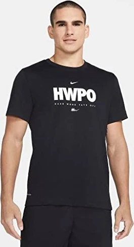 Nike Dri-FIT HWPO Funktionsshirt kurzarm schwarz (Herren)
