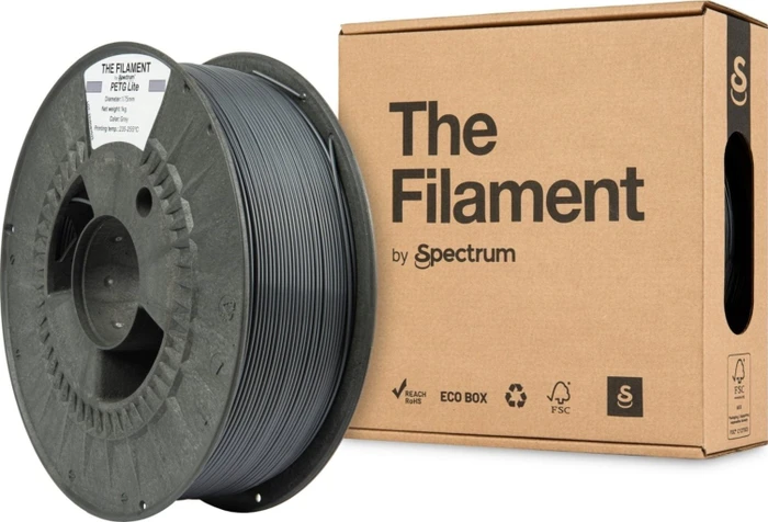 Spectrum PETG, grau, Spule, 1.75mm, 1.00kg