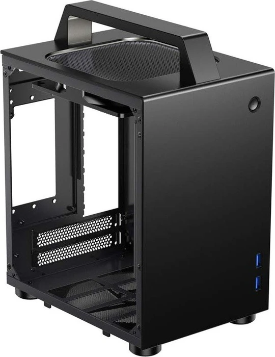 Jonsbo T8, schwarz, Glasfenster, Mini-ITX