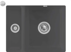Villeroy & Boch Subway 60 XU Unterbau Becken rechts mit Ablauffernbedienung graphite