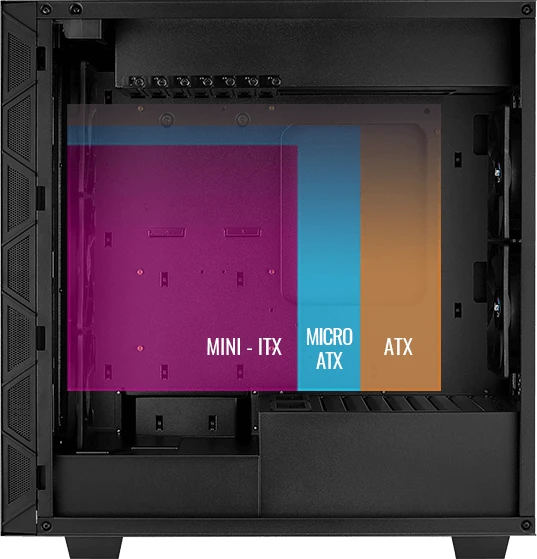 AeroCool Flo, schwarz, Glasfenster
