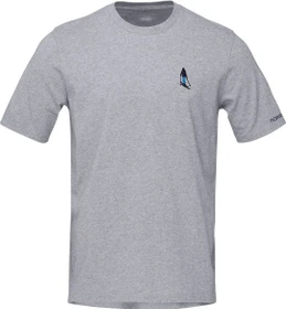 Norrøna Cotton Activity Embroidery T-Shirt kurzarm grey melange (Herren)