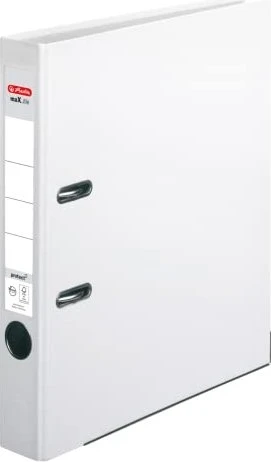 Herlitz maX.file protect Ordner 2-Ring, 50mm, A4, weiß, 5er-Pack