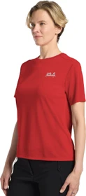 Jack Wolfskin Vonnan Graphic Funktionsshirt kurzarm outdoor siren red (Damen)