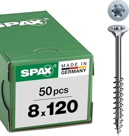 Spax WIROX A9J 4CUT T-STAR plus T40 Universalschraube, 8x120mm, 50 Stück