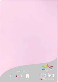 Clairefontaine Pollen Universalpapier bonbonrosa, A4, 210g/m², 25 Blatt