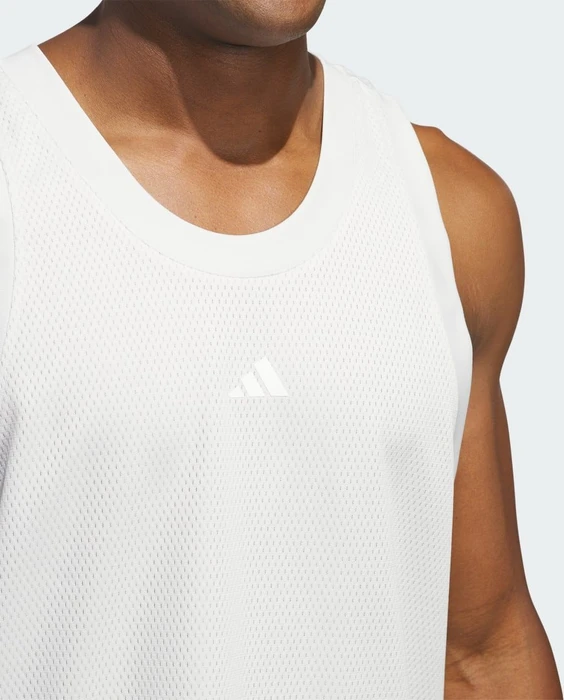 adidas Basketball Legends Shirt ärmellos orbit grey/white (Herren)