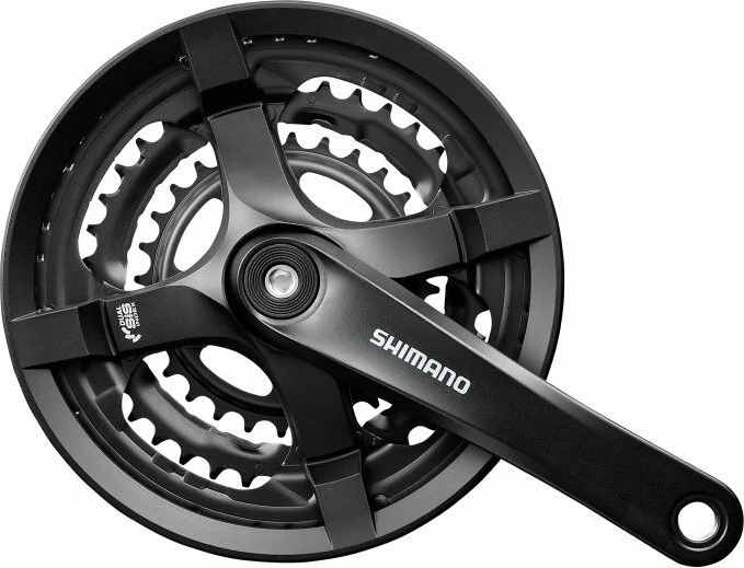 Shimano Tourney FC-TY501 Kettenschutz 48/38/28 Zähne Kurbelgarnitur 175mm schwarz