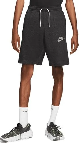 Nike Sportswear Fleece Hose kurz schwarz/weiß (Herren)