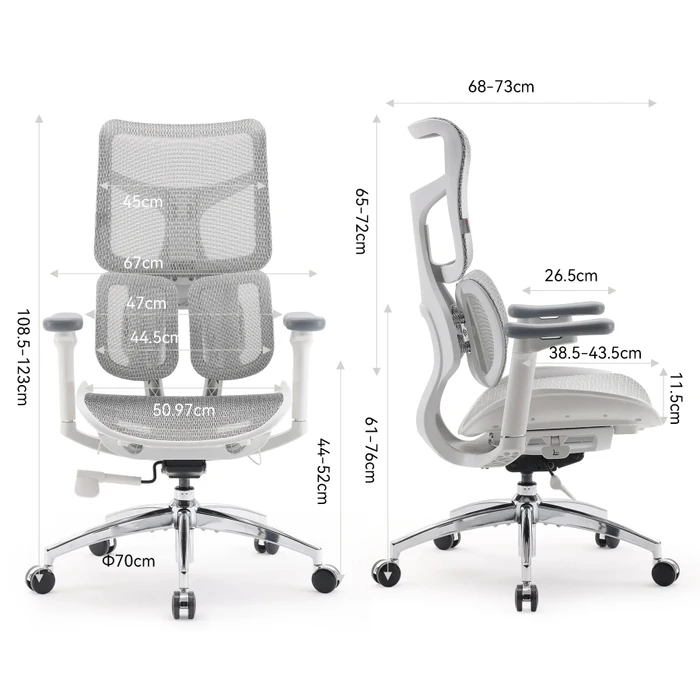Sihoo Doro S100 Ergonomischer Bürostuhl, weiß