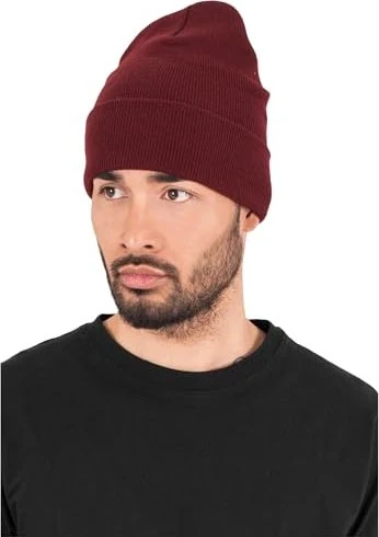 Flexfit YP Classics Cuffed Knit Beanie maroon