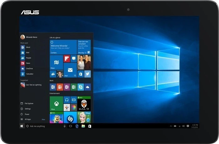 ASUS Transformer Book T100HA-FU030T, grau