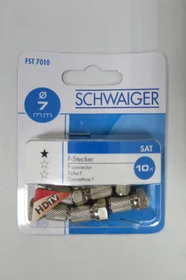 Schwaiger F-Aufdrehstecker, 7mm
