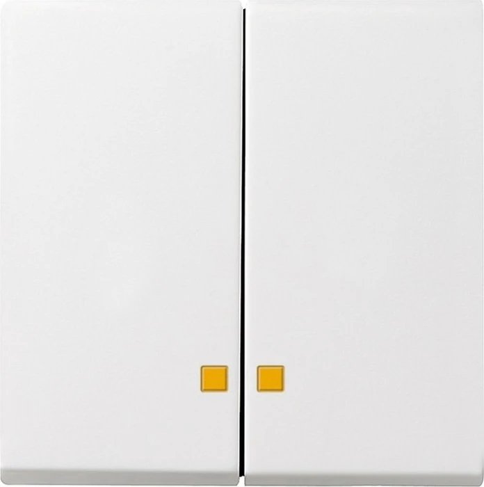 Gira System 55 Wippe 2fach, reinweiß seidenmatt