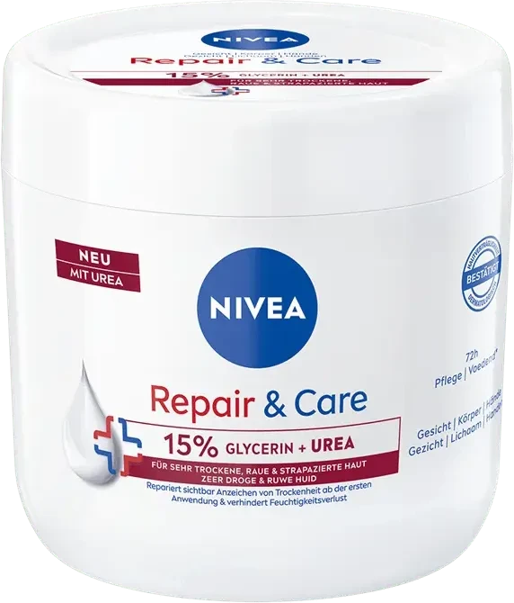 Nivea Repair & Care Creme 15% Glycerin + Urea, 400ml