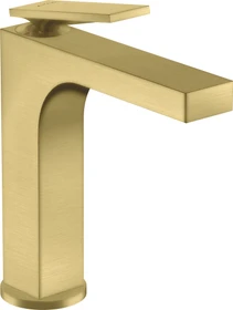 Hansgrohe Axor Citterio 160 Waschbeckenarmatur mit Hebelgriff und Ablauffernbedienung brushed brass