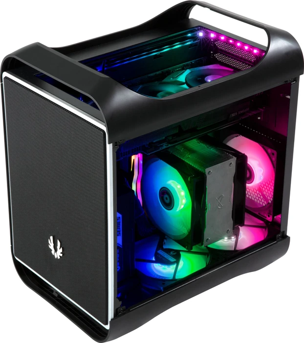 BitFenix Prodigy M 2022 ARGB, schwarz, Glasfenster