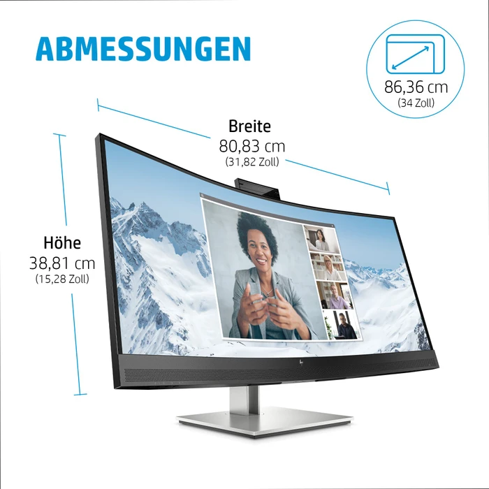 HP E34m G4, 5 Jahre Garantie, 34"