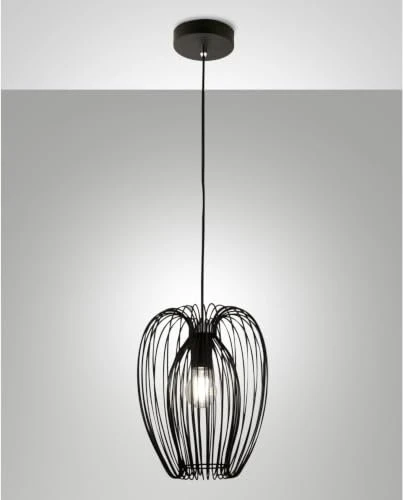 Fabas Luce Camp Pendelleuchte schwarz Ø25cm