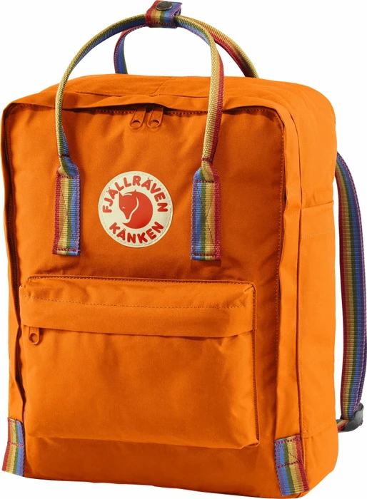 Fjällräven Kanken Rainbow burnt orange/rainbow pattern
