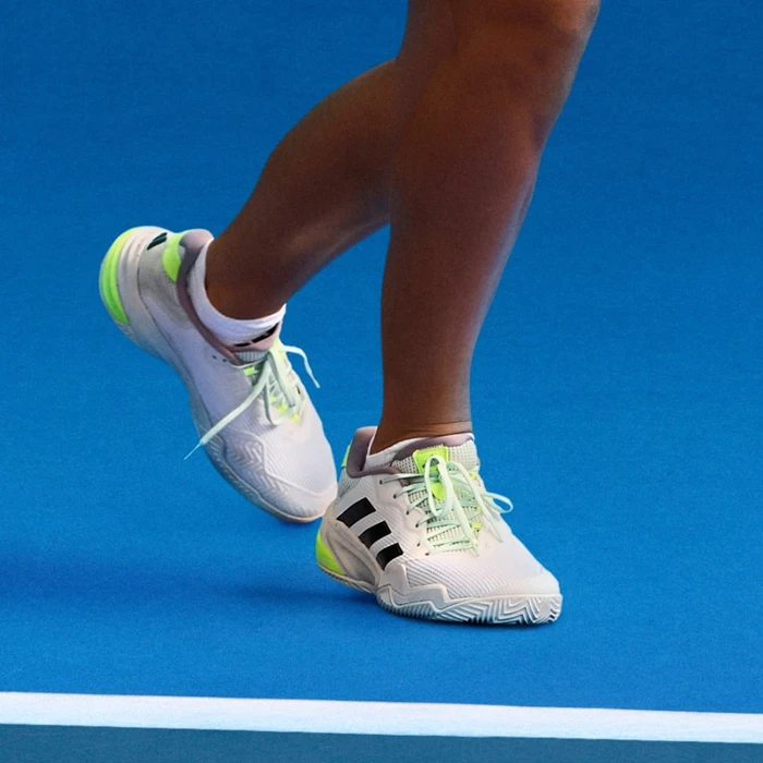 adidas Barricade 13 cloud white/core black/crystal jade (Damen)