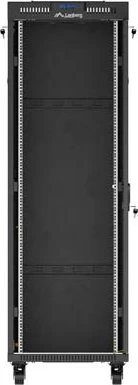 Lanberg 19" Rackschrank 37HE, LCD, freistehend, Flat Pack, V2, Glastür, IP20, RAL 9004, 800mm tief