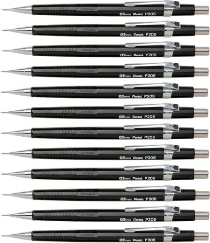 Pentel P200 Druckbleistift HB 0.5mm graphit, schwarz