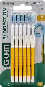 Sunstar Gum Bi-Direction Interdentalbürste 1.4mm gelb, 6 Stück