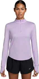 Nike Swift Dri-FIT UV 1/4-Zip Laufshirt langarm violet mist (Damen)