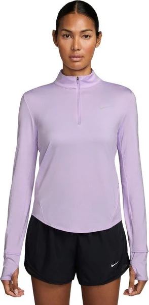 Nike Swift Dri-FIT UV 1/4-Zip Laufshirt langarm violet mist (Damen)