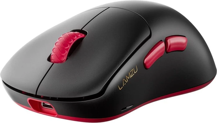 Lamzu Thorn V2 8K Wireless Gaming Mouse schwarz/rot, USB
