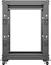 Lanberg Open Rack Series 19" Open Frame Rack 15HE, 4-Pfosten, mit Rollen, Flat Pack, tiefenverstellbar, 576-1033mm, RAL 9004, 657mm tief Vorschaubild