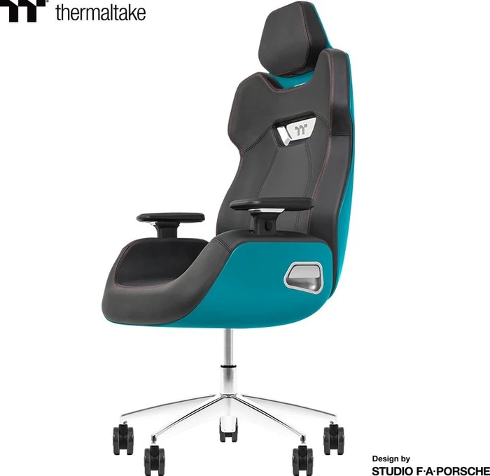 Thermaltake ARGENT E700 Gamingstuhl, schwarz/blau