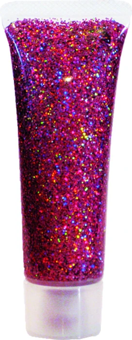 Eulenspiegel Körper Glitter Gel pink-juwel, 18ml
