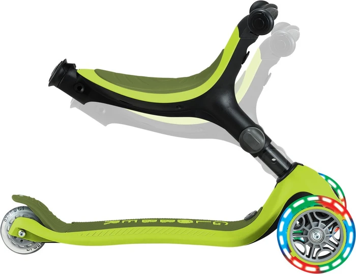 Globber Go Up Active Lights Kickboard lime green/black
