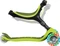 Globber Go Up Active Lights Kickboard lime green/black Vorschaubild