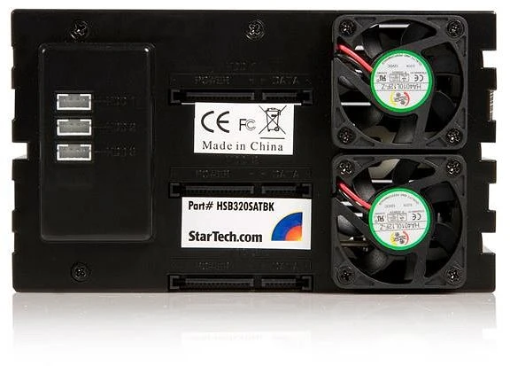 StarTech 3-fach 3.5" trägerloser SATA Festplatten Wechselrahmen Backplane