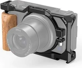 SmallRig Kamera Cage mit Holzhandgriff für Sony ZV1