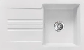 systemceram Kara 85 F Einbau Becken reversibel satin