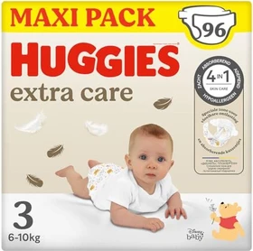 Huggies Extra Care Gr.3 Einwegwindel, 4-9kg, 96 Stück