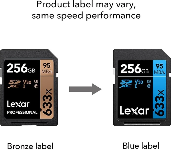Lexar Professional 633x R95/W45 256GB, UHS-I U3, Class 10